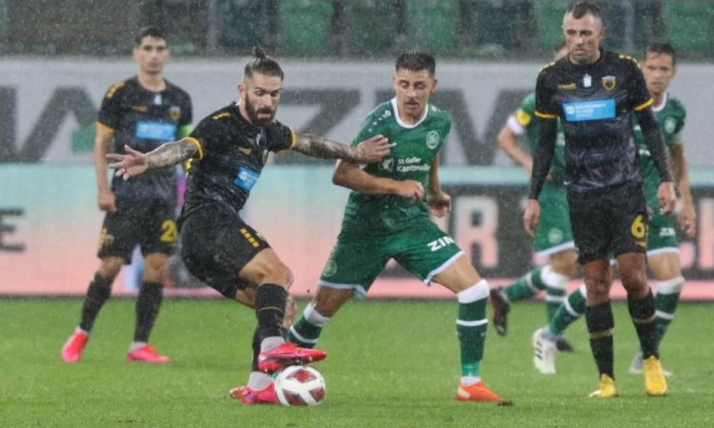 Η ΑΕΚ «καθάρισε» τη Σεντ Γκάλεν με 1-0 στην Ελβετία